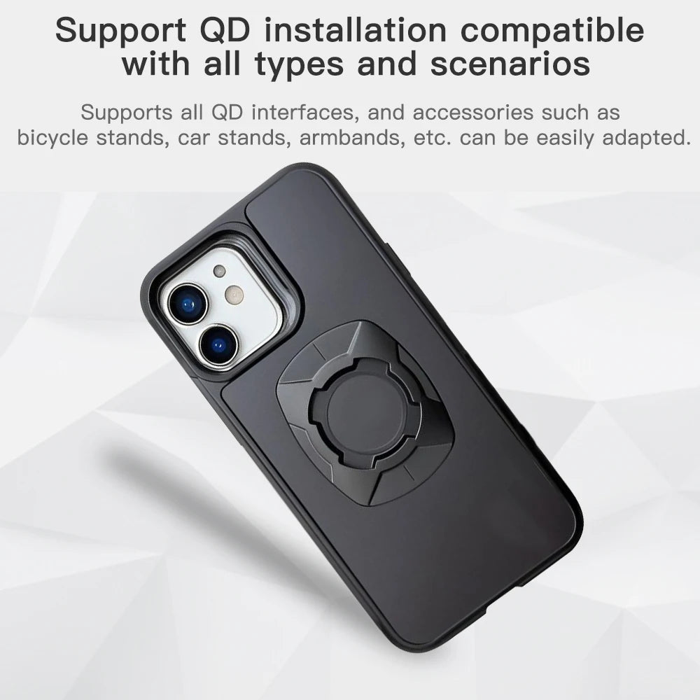 Twsit Lock Phone Case Holder MotorCycle Bicycle iPhone case Quick Lock Fit for Quad System Phone Mount/Holder 14 15 16 Pro Max