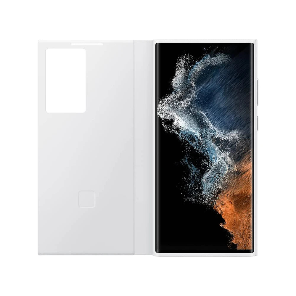 Original Smart View Wallet Flip Case For Samsung Galaxy S22Ultra SM-S908B Smart View Phone Case Cover（EF-ZS908)