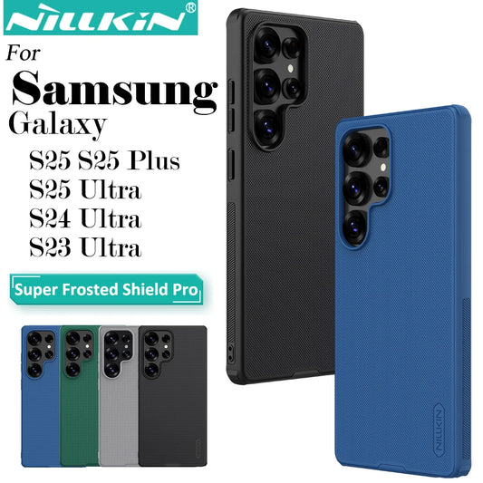 Nillkin For Samsung Galaxy S25 Ultra S25+ S25 Plus S24 Ultra S23 Ultra Series Frosted Shield Pro Phone Protection Back Case
