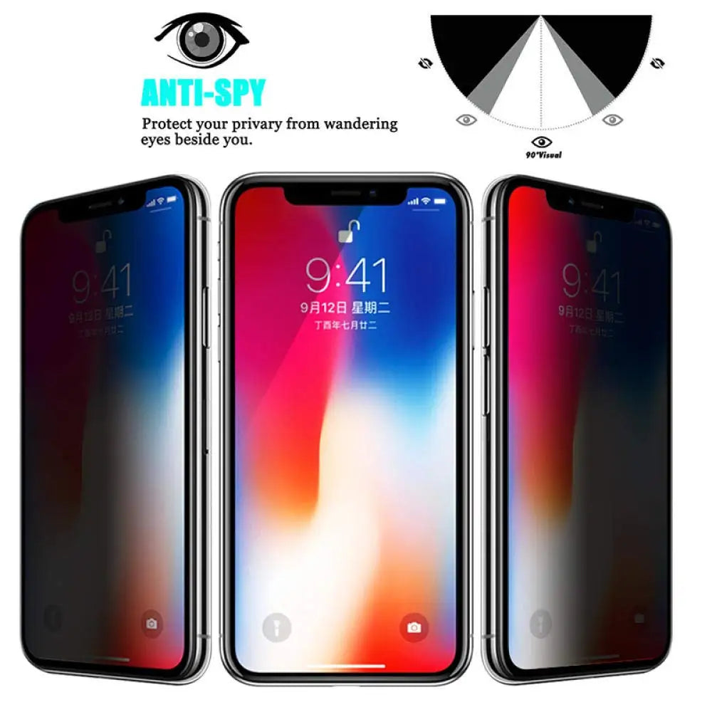 Privacy Screen Protectors For Huawei P40 Lite P30 P20 Pro Mate 30 20 Lite Honor X8 50 10i 9X 8X Y5 Y7A Prime 2019 Anti-Spy Glass