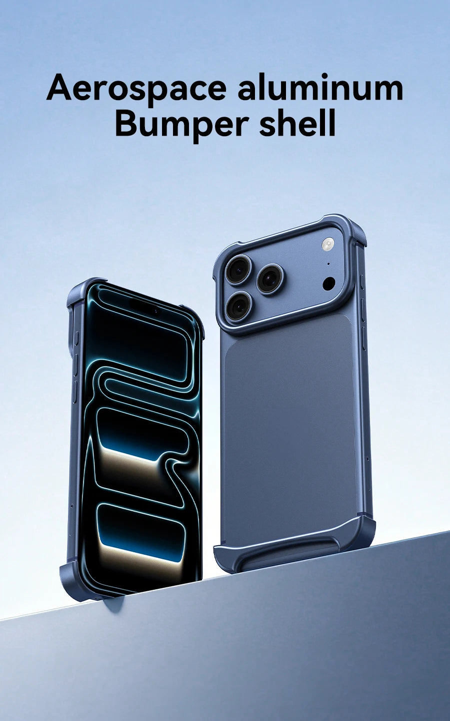 Arc Case Luxury Aluminum Metal Bumper Phone Pulse Case For IPhone 17 Pro Max 17 Air Pro Unique Design High-strength Phone Cover