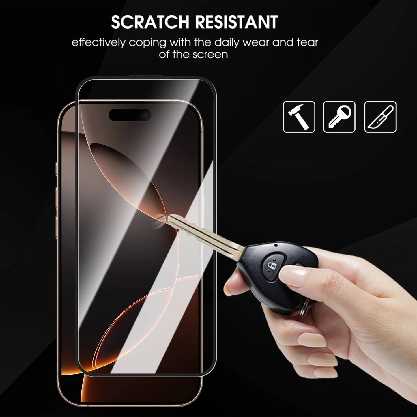 1/2/3Pack Dust Free Easy Installation Screen Protector for iPhone 17 Pro Max/17 Pro/17 Air HD Tempered Glass Anti-scratch Films