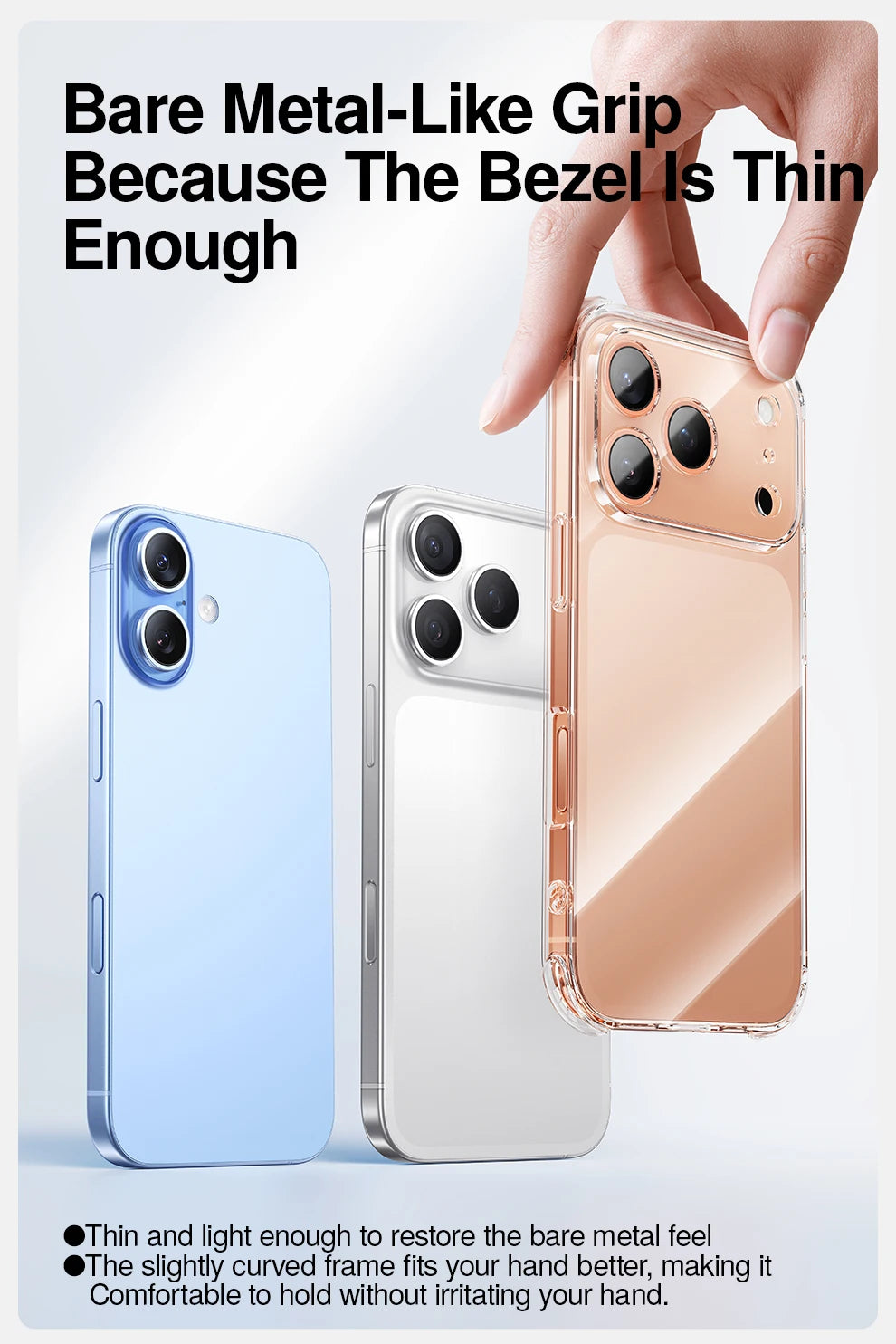 SmartDevil Transparent Phone Case for iPhone 17 Pro Max 17 Pro 16 Soft Back Cover Airbag Shell for iPhone Air Anti-drop