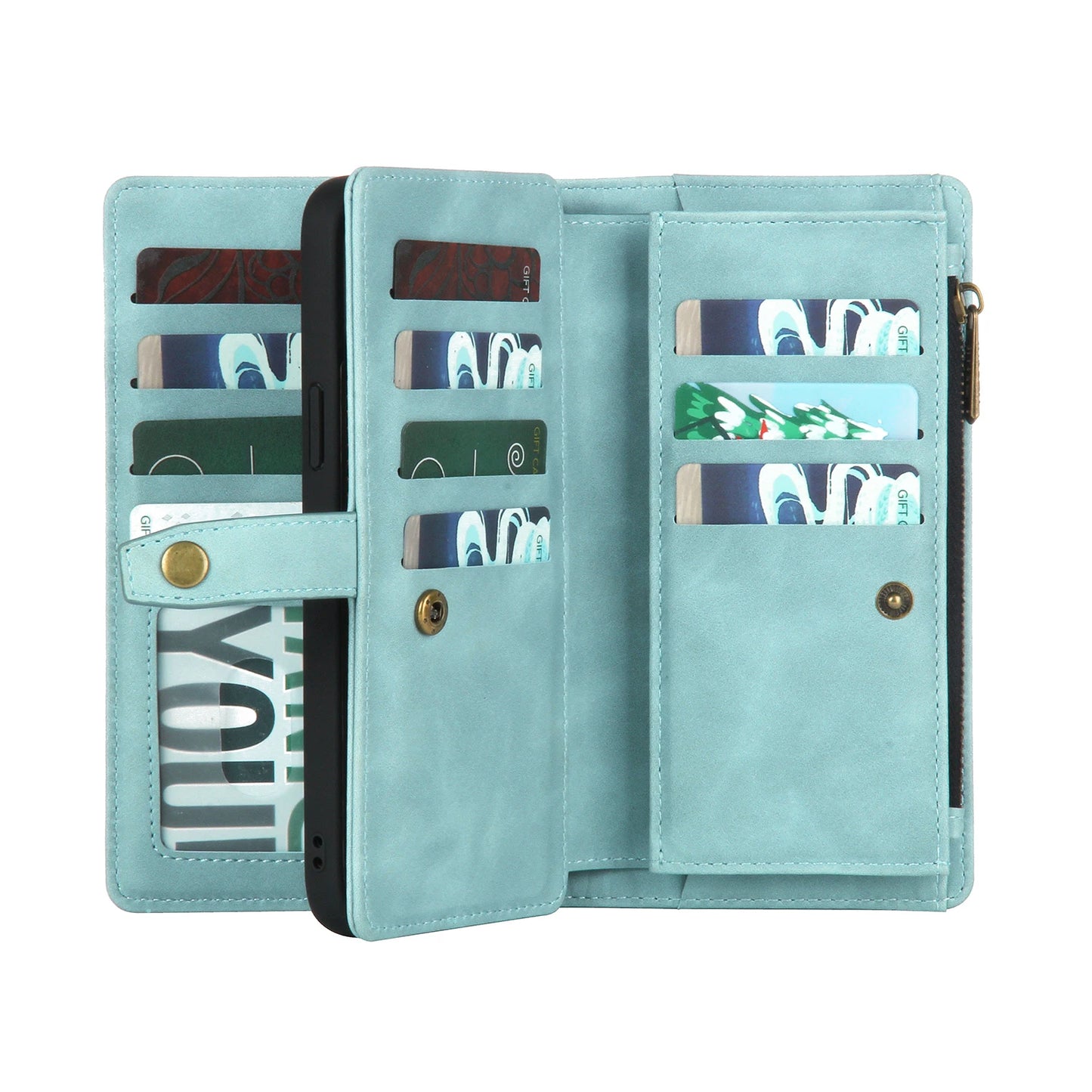 Detachable Magnetic Leather Case For Samsung Galaxy A73 A71 A54 A53 A52 A51 A34 A33 A15 A55 A35 Zipper Wallet Cards Holder Cover