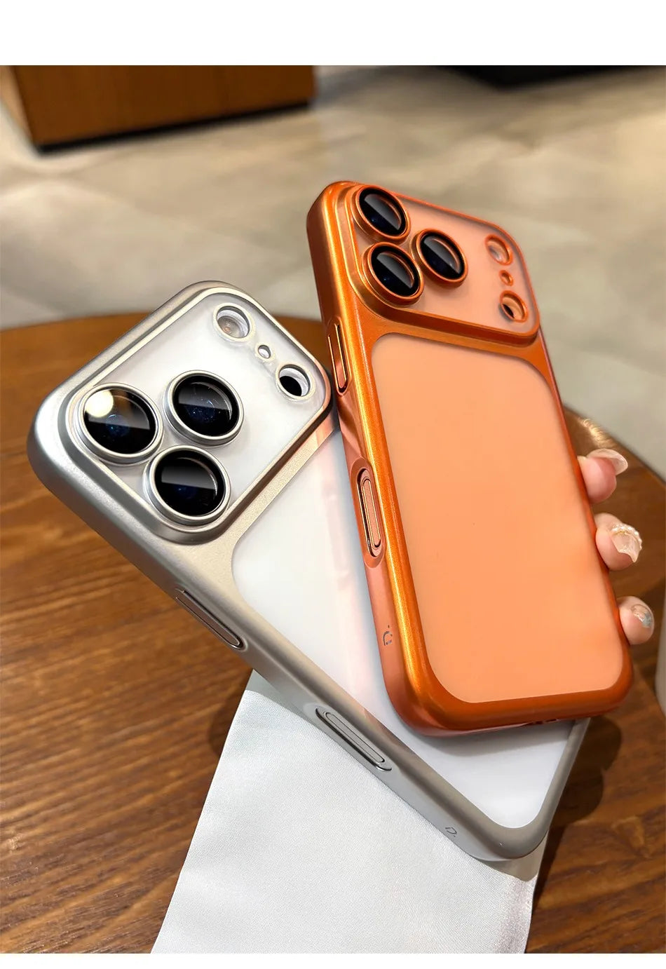 for iPhone 17Pro Plating Hard PC Matte Business Case for iPhone 17 Pro Max Air ProMax Camera Film Protection Ultra Slim Cover