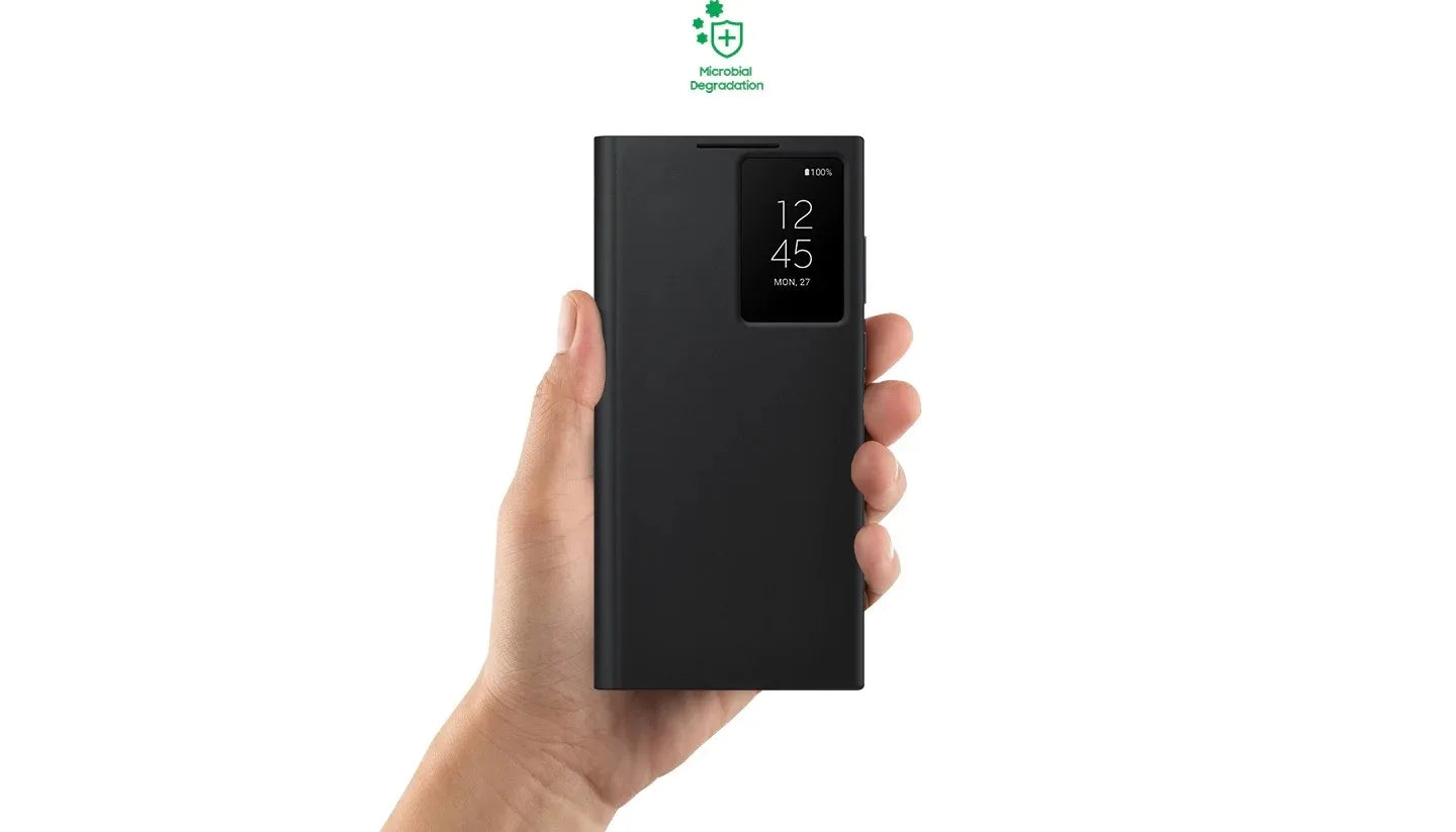 Original Smart View Wallet Flip Case For Samsung Galaxy S22Ultra SM-S908B Smart View Phone Case Cover（EF-ZS908)