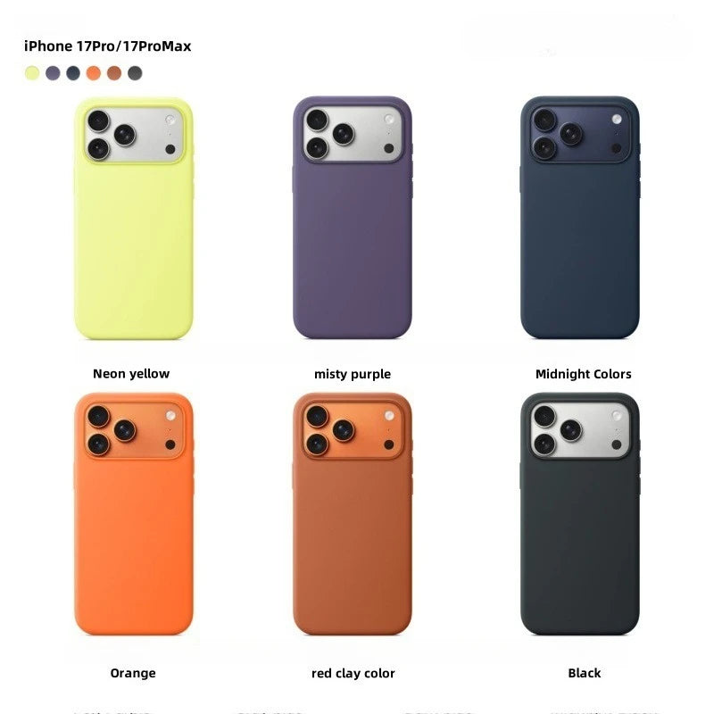 Official Animation Liquid Silicone Magsafe Case for IPhone 17 Pro Max AI Touch Msgnetic Wireless Charger Protect Cover