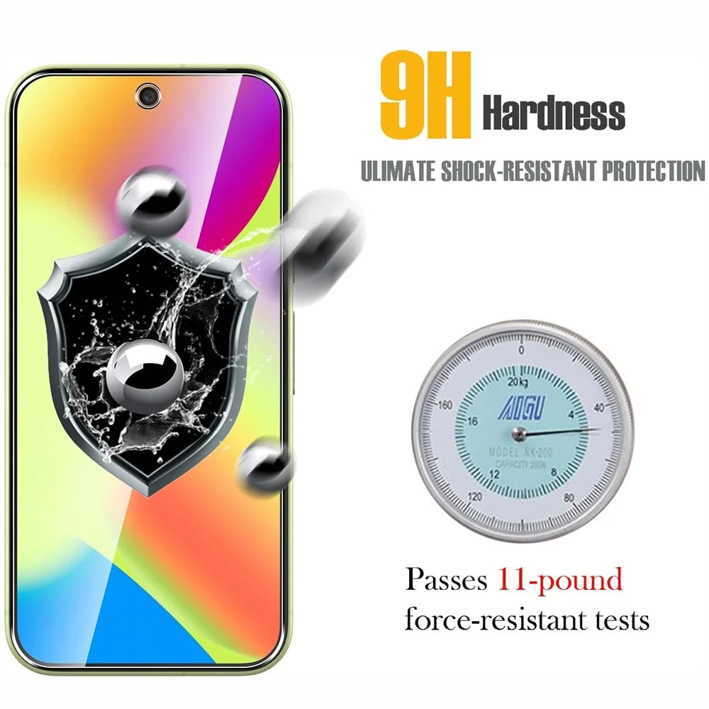 9H Screen Protector for Google Pixel 9 10 Pro XL Tempered Glass Pixel 10 Pro Phone Film Pixel 9 Pro XL Fingerprint Unlock Hd Glass