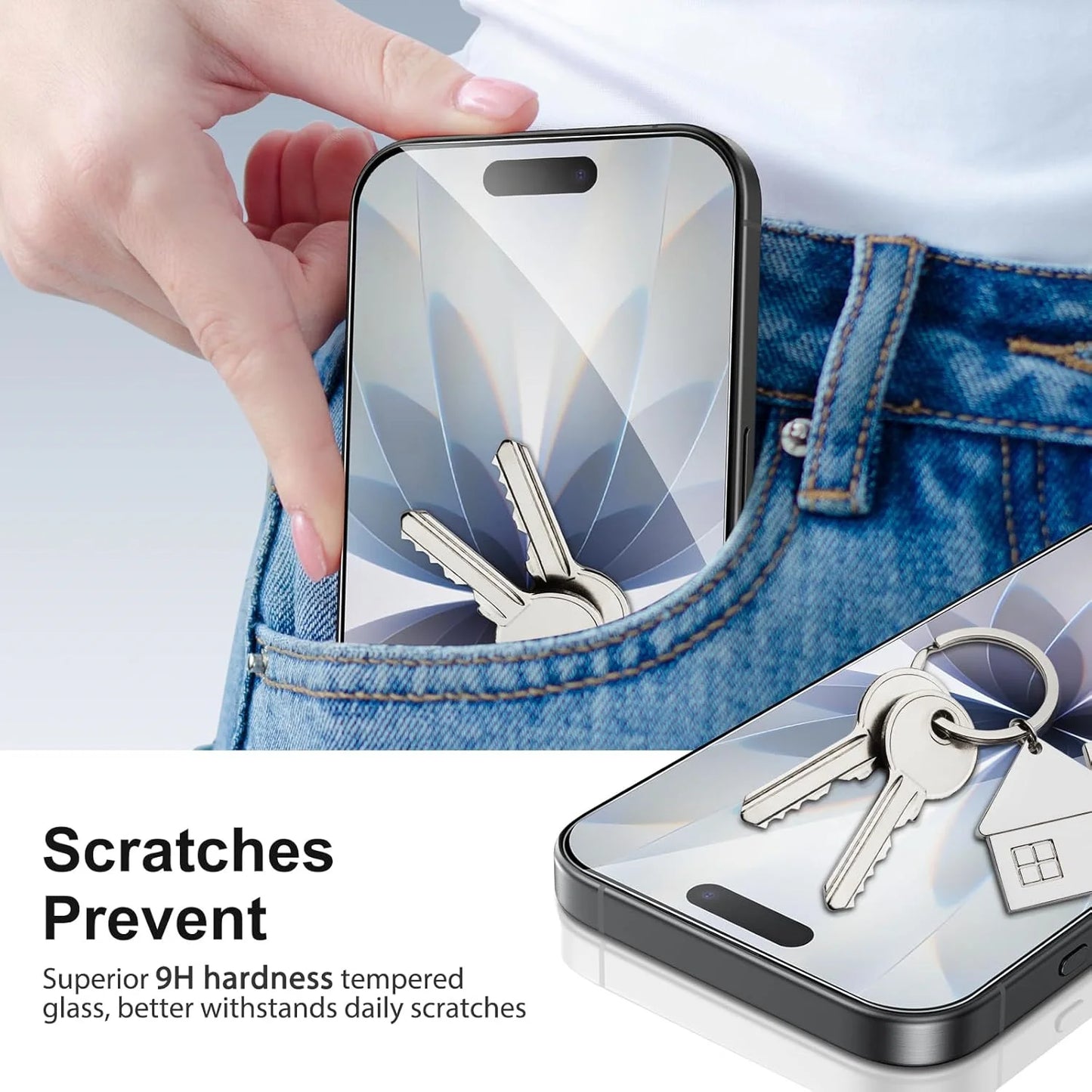 4Pcs Screen Protector for IPhone 17 11 12 13 14 15 16 Pro Max Tempered Glass for IPhone X XR XS MAX 16e 17Air 14 15 16Plus Glass