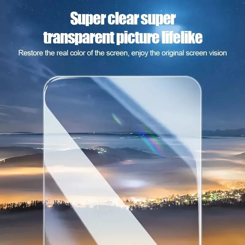 4Pcs HD Screen Protector for IPhone 15/16/17 Promax 16E 14 Plus Tempered Glass 11 Pro 13 Promax 13 12Mini One-Click Installation