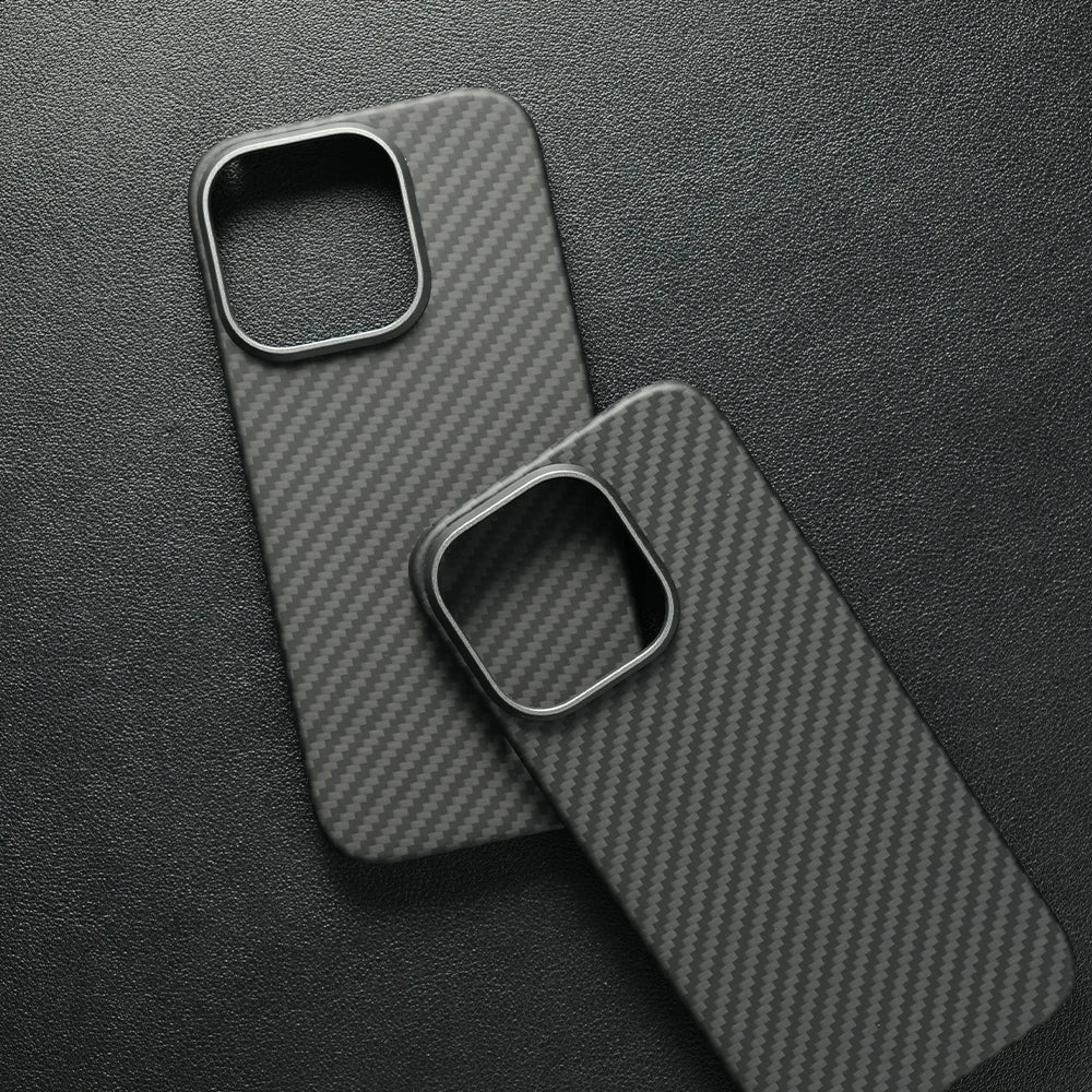 Aramid Carbon Fiber Magnetic Case for iPhone 16 17 Pro Max Cases Kevlar Fiber Cover for 16 Pro 15 Pro Max Aramid Carbon Funda