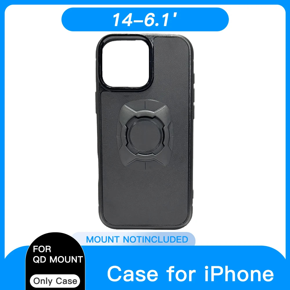 Twsit Lock Phone Case Holder MotorCycle Bicycle iPhone case Quick Lock Fit for Quad System Phone Mount/Holder 14 15 16 Pro Max